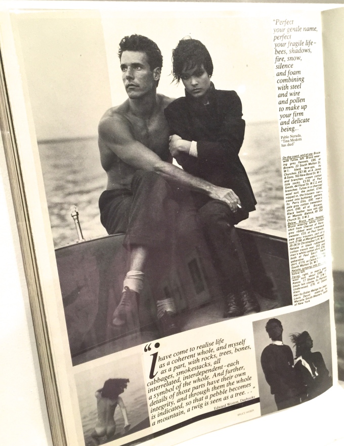 Detail from British Vogue, December 1982.